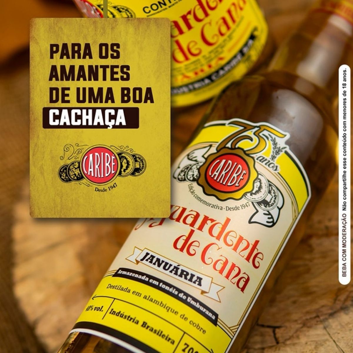 Kit Cachaça Caribe 2 Unidades de 600ml | Caribe