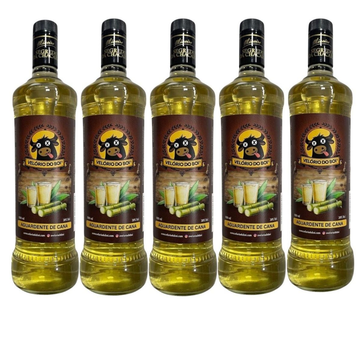 Kit Dorna para Cachaça 5L + 5x Cachaça Mineira de Cana 900ml | Velório do Boi