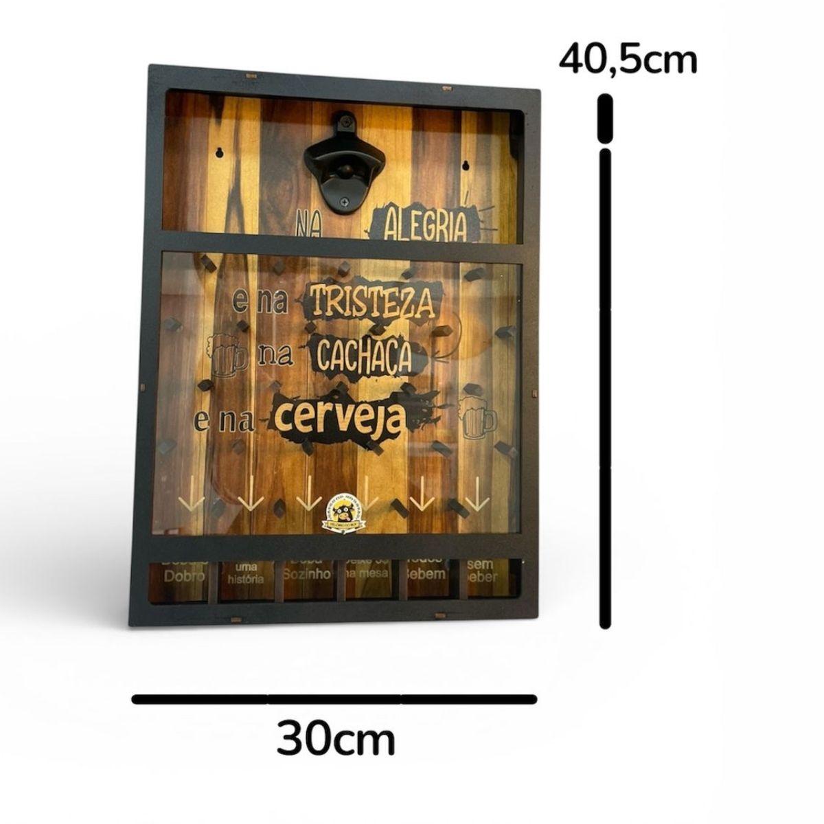 Quadro Abridor de Garrafa de Parede com Jogo – Velório do Boi MDF