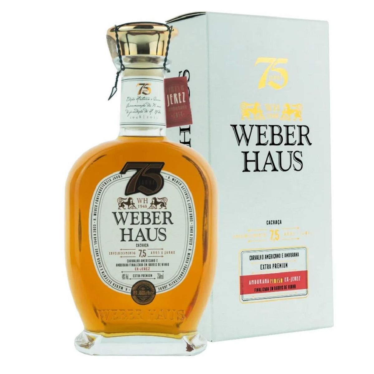 Cachaça Extra Premium Weber Haus 7.5 Anos | H.Heber Destilaria