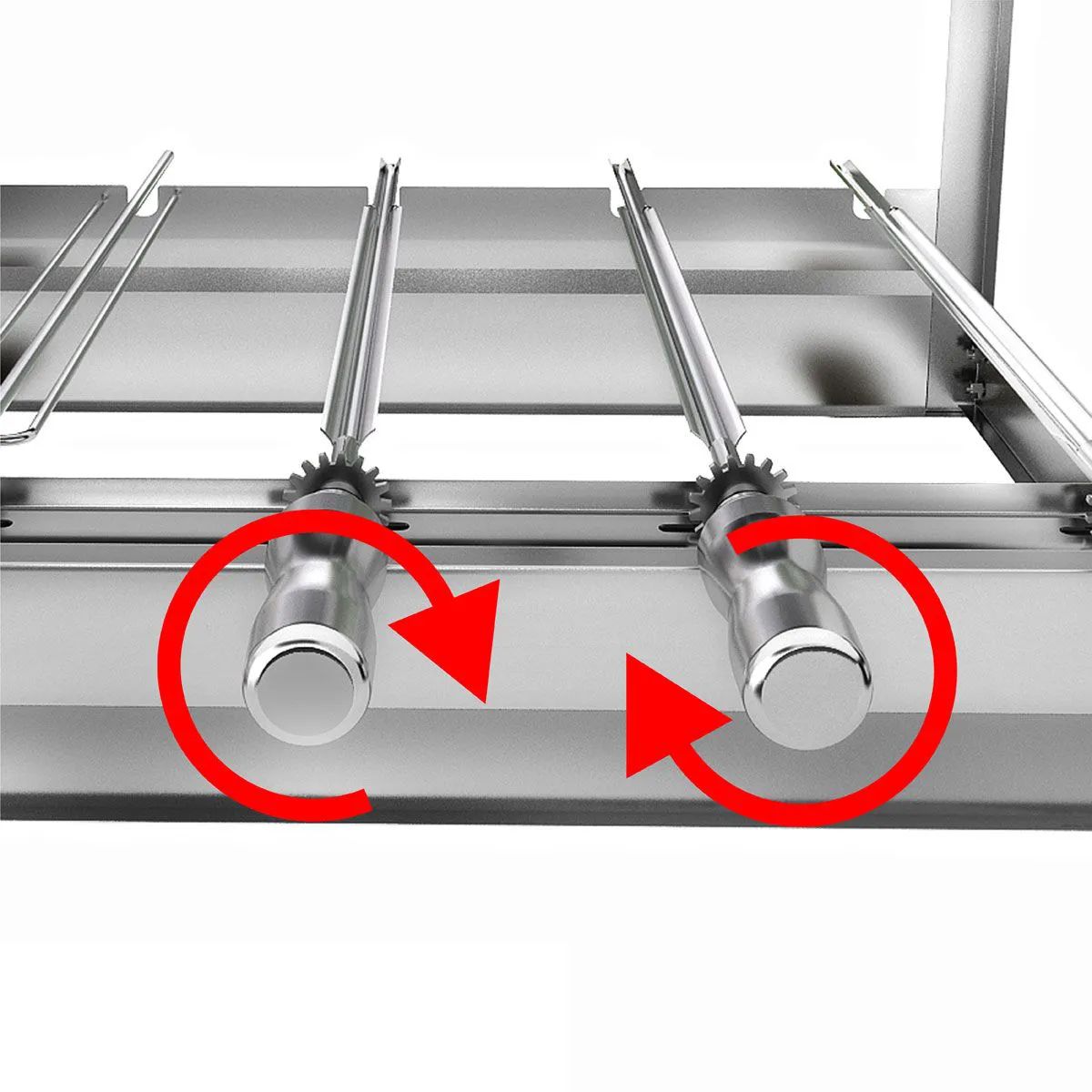Churrasqueira Gira Grill Inox 2 Andares 11 Espetos | Artinox
