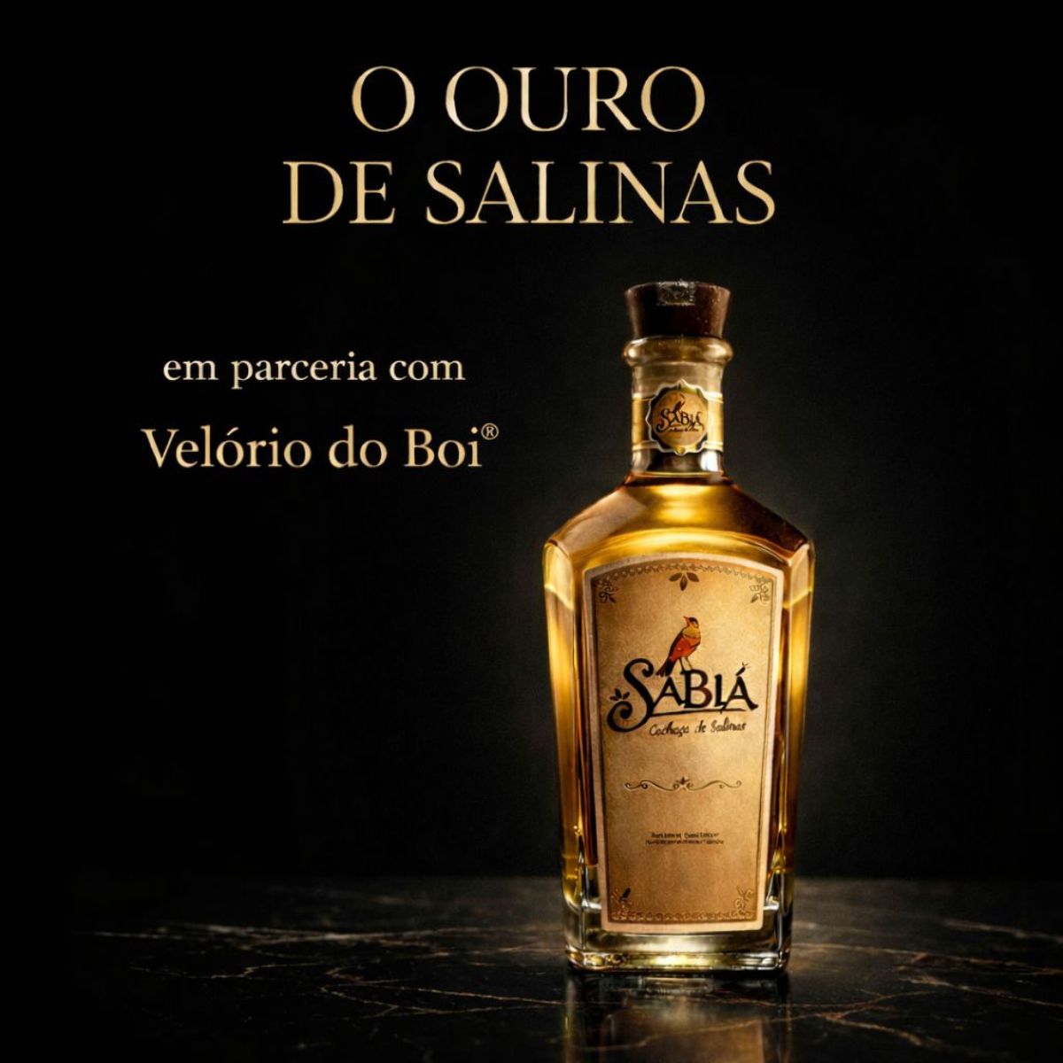 Cachaça Sabiá Ouro 750ml – Envelhecida 7 Anos em Bálsamo | 44% Vol