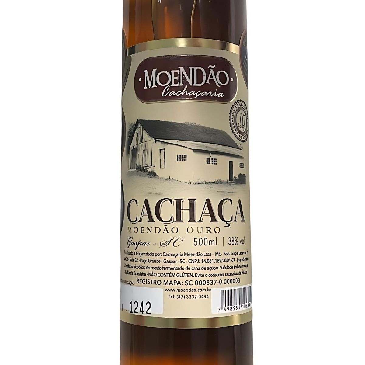 Cachaça Moendão Ouro 500ml 10 Anos | Moendão Cachaçaria