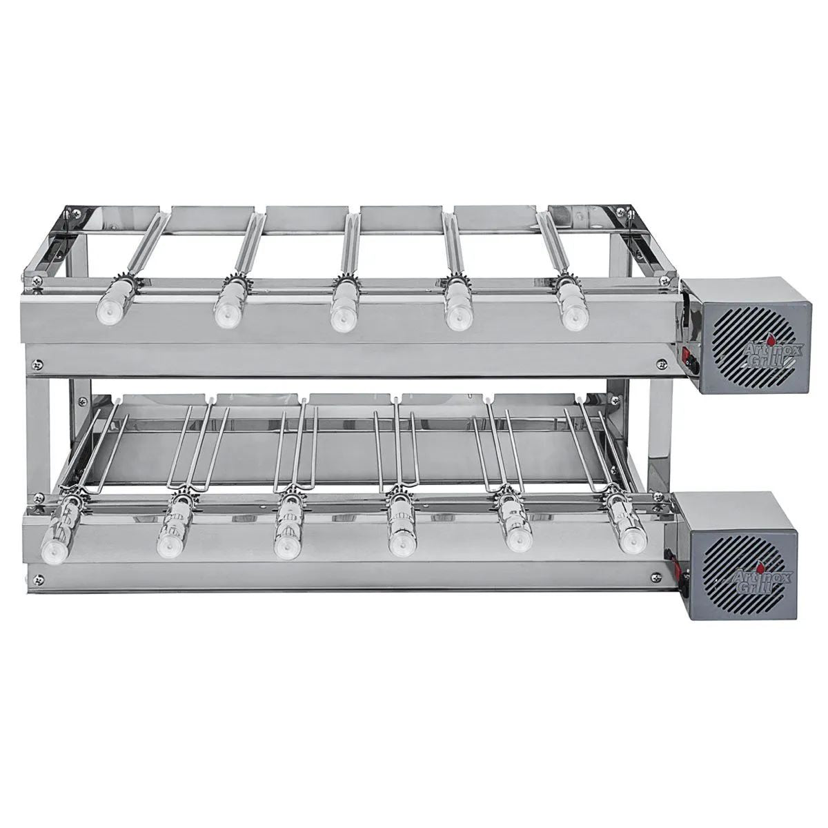 Churrasqueira Gira Grill Inox 2 Andares 11 Espetos | Artinox