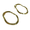 Brinco Círculo Orgânico | Banhado em Ródio Branco