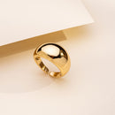 Anel Redondo Liso | Banhado em Ouro 18k