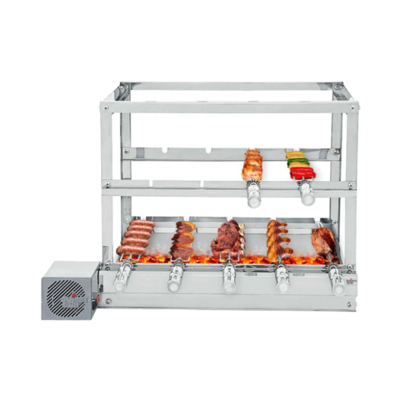 Churrasqueira Gira Grill Inox 3 Andares 7 Espetos | Artinox