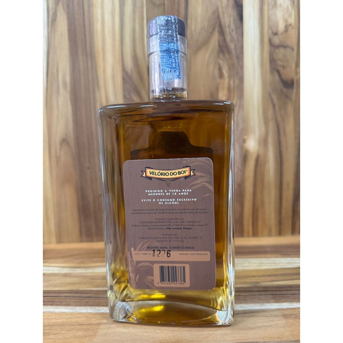 Cachaça 4,6 Anos Carvalho Francês 700ml | Velório do Boi