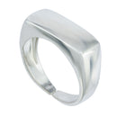 Anel Retangulo Liso | Banhado a Ouro 18k