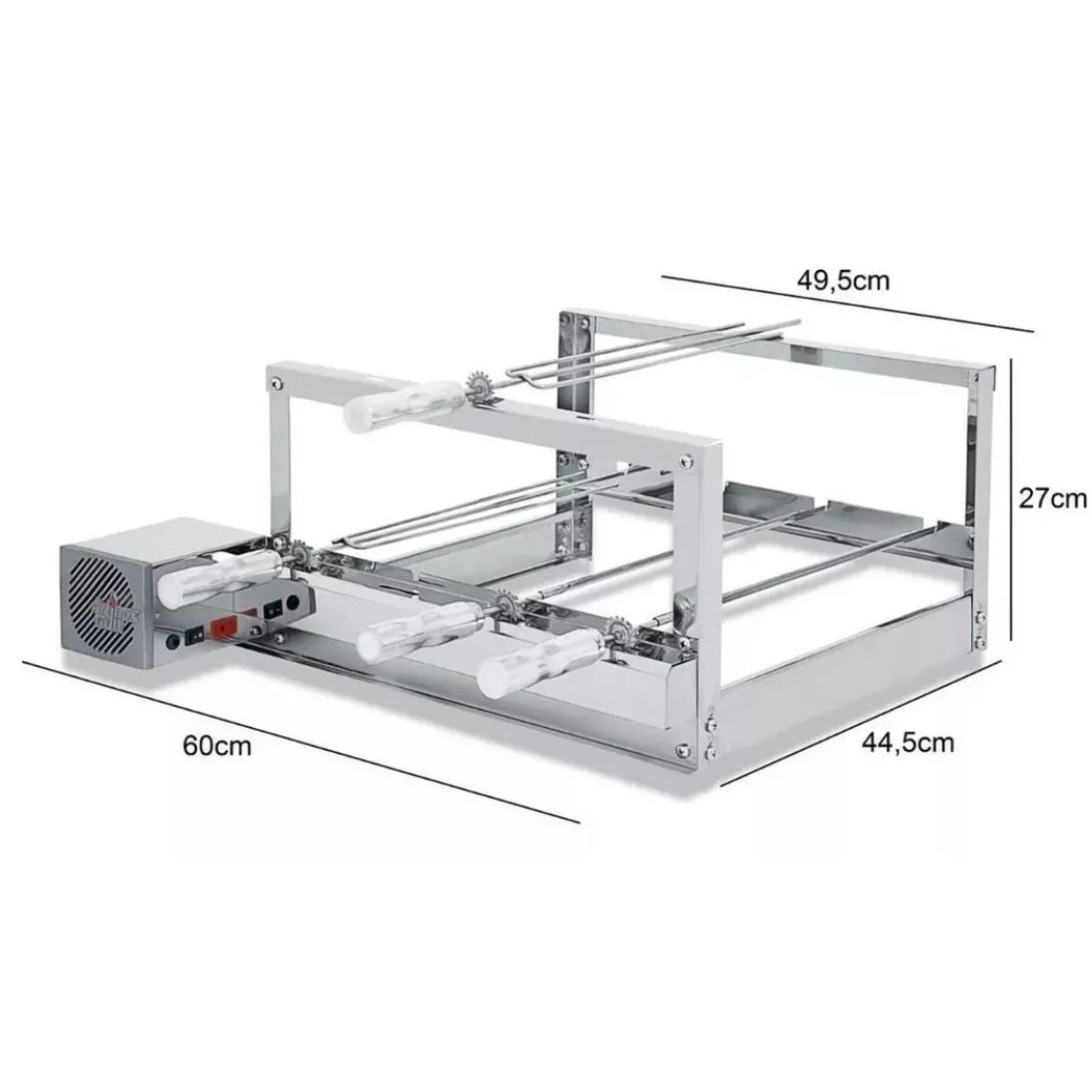 Churrasqueira The Grill 4 Espetos Inox + 3 Grelhas | Artinox