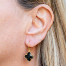 Brinco Argola Click Trevo | Banhado em Ouro 18k