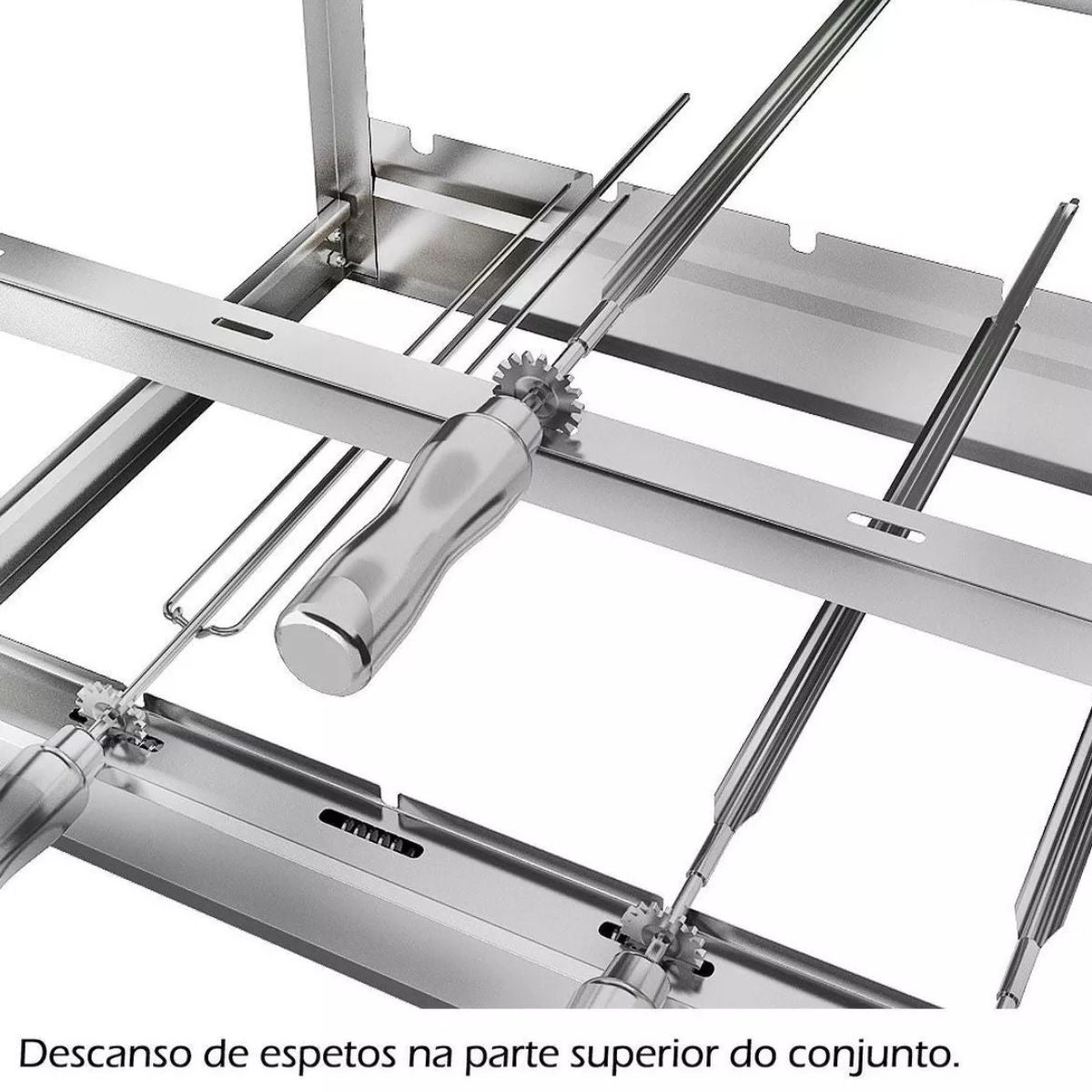 Churrasqueira Gira Grill Ag 6 Espetos Inox | Artinox