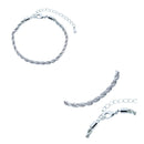 Pulseira Cordão Baiano | Banhado em Ródio Branco