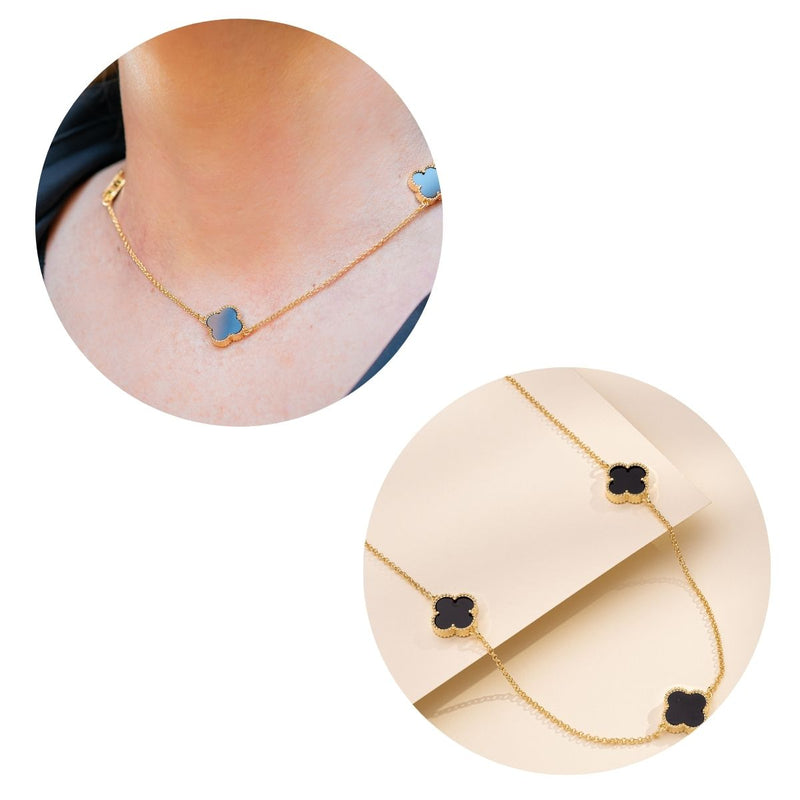 Colar Choker Trevo | Banhado em Ouro 18k