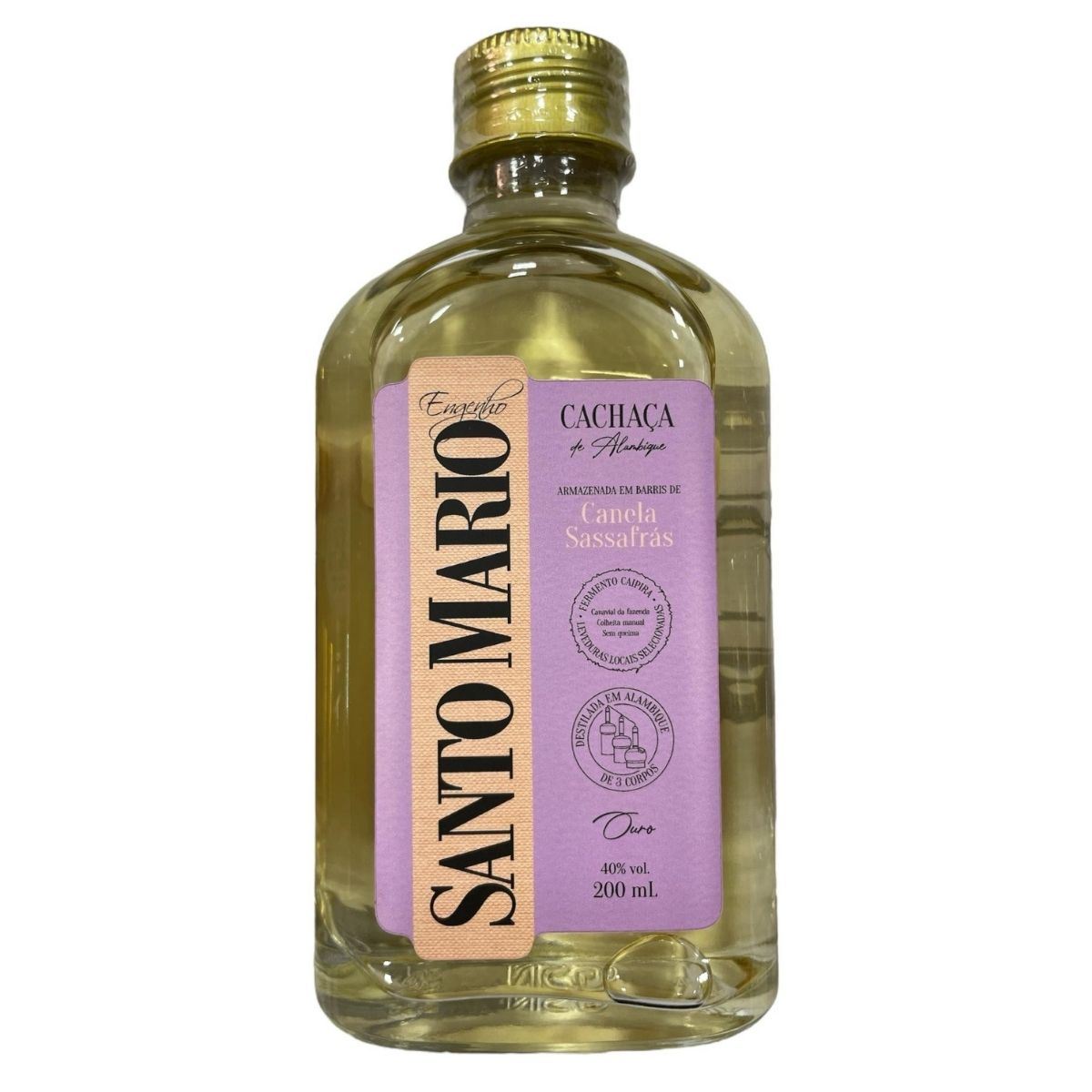 Kit Presente Momentos 4x Cachaça 200ml + Copo Dose | Santo Mario