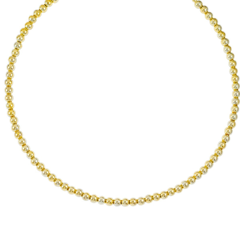Colar Aro com Esferas | Banhado em Ouro 18k