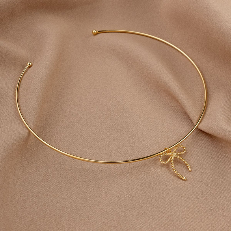 Colar Aro Laço Torcido | Banhado em Ouro 18k