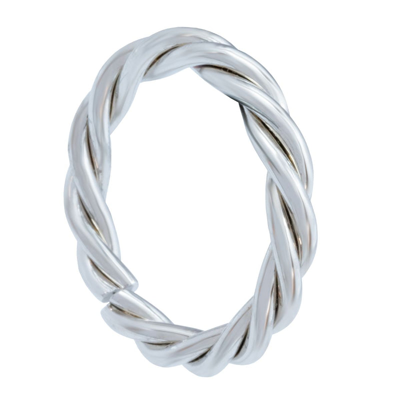 Anel Torcido Liso Regulável | Banhado a Ouro 18k