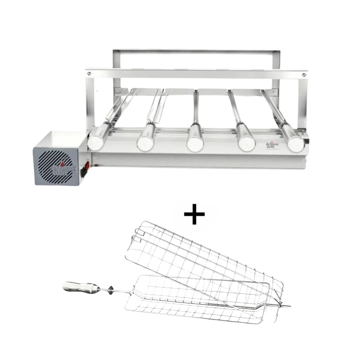 Churrasqueira The Grill 5 Espetos Inox + Grelha Galvanizada | Artinox
