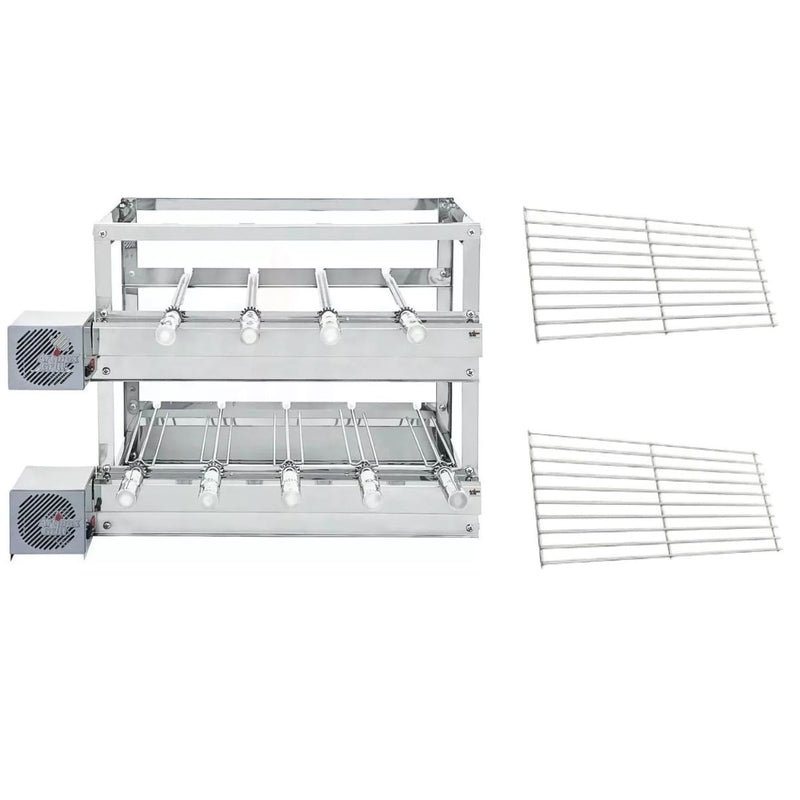 Churrasqueira Gira Grill 3 Andares 9 Espetos Inox + 2 Modulares | Artinox