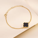 Pulseira Trevo | Banhada em Ouro 18k