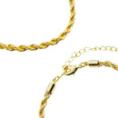 Pulseira Cordão Baiano Dourado | Banhado em Ouro 18k