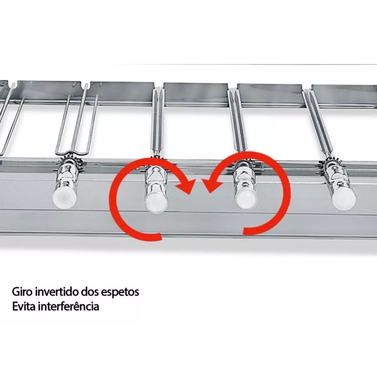 Churrasqueira The Grill 4 Espetos Inox + 3 Grelhas | Artinox