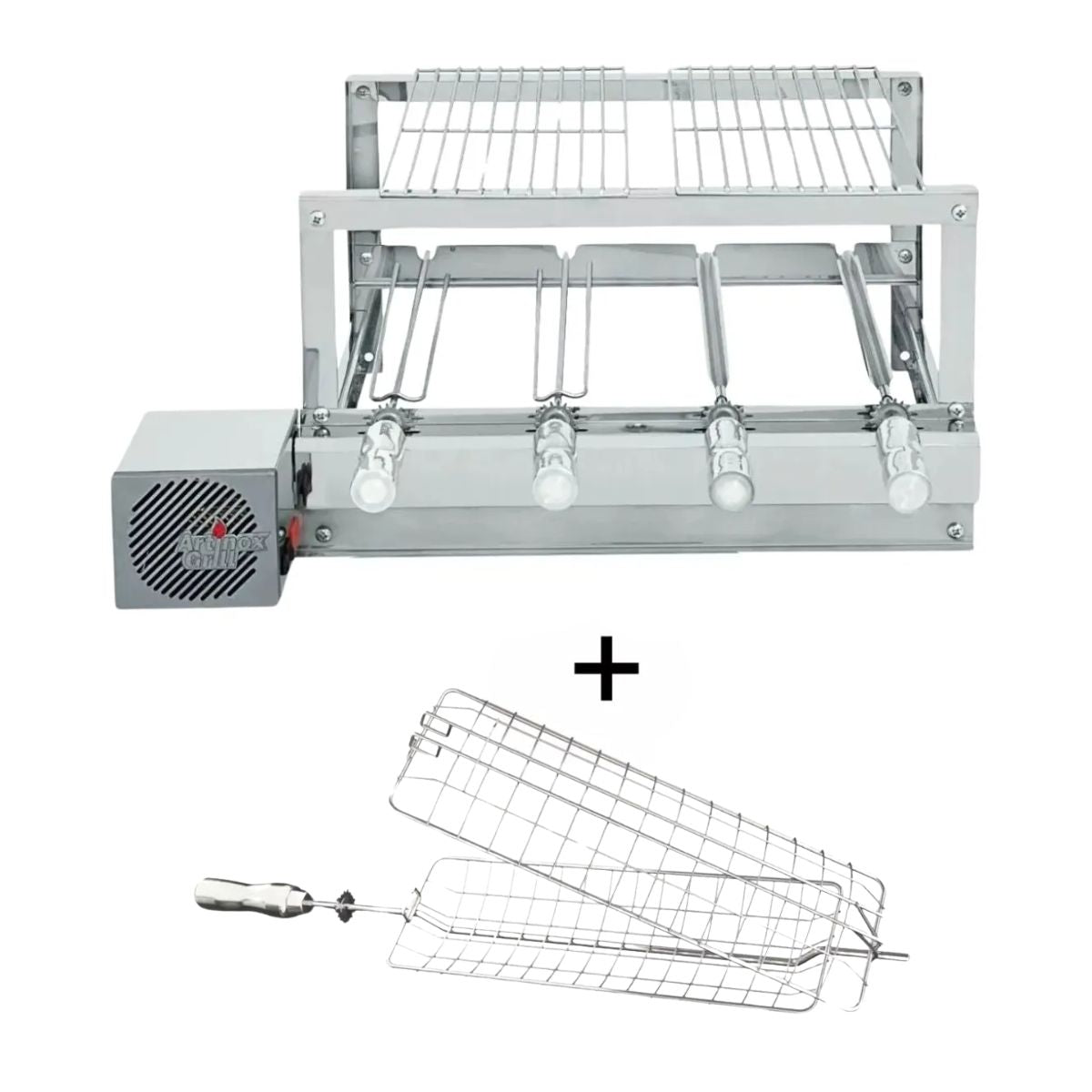 Churrasqueira The Grill 4 Espetos Inox + 3 Grelhas | Artinox