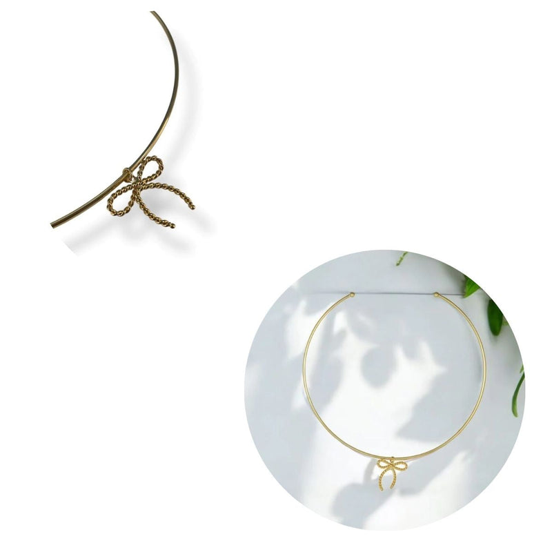 Colar Aro Laço Torcido | Banhado em Ouro 18k
