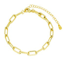 Pulseira Elos Lisos Dourado | Banhado a Ouro 18k