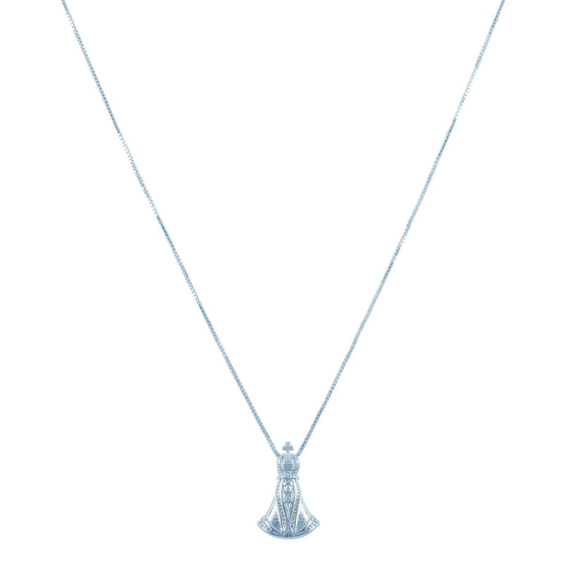 Colar Liso Nossa Senhora | Banhado a Ouro