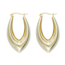 Brinco Argola Gota Bico com Fecho Italiano | Banhado em Ouro 18k