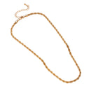 Colar Cordão Baiano 4mm | Banhado em Ouro 18k