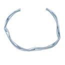 Bracelete Aro Ondulado | Banhado em Ródio Branco