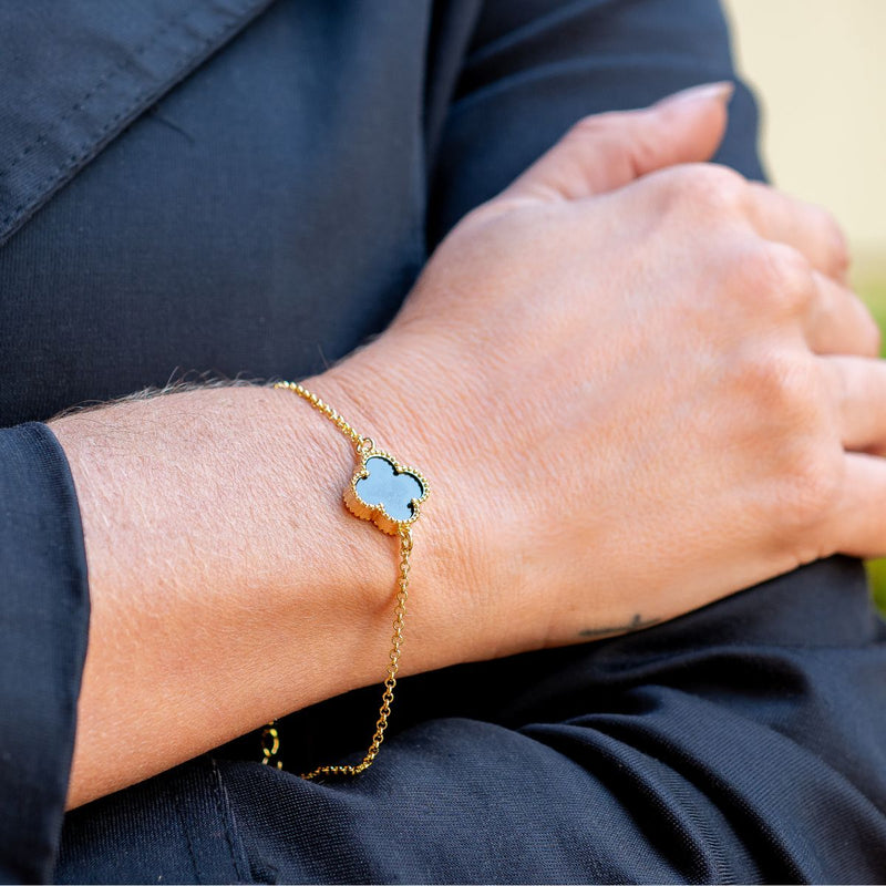 Pulseira Trevo | Banhada em Ouro 18k