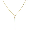 Colar Gravatinha Correntinha Fita com Zircônia | Banhado em Ouro 18k
