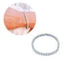 Pulseira Riviera Cristais Branco | Banhado em Ródio Branco