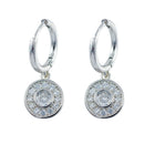 Brinco Argola Articulada Círculo com Zircônias | Banhado em Ouro 18k