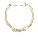Pulseira Fita Love | Banhada em Ouro 18k