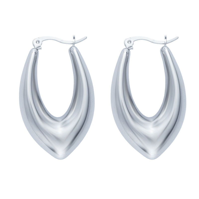 Brinco Argola Gota Bico com Fecho Italiano | Banhado em Ouro 18k