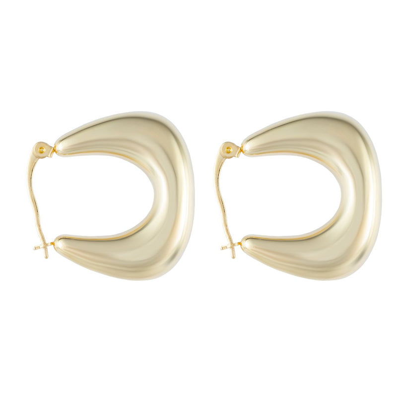 Brinco Argola Lisa com Fecho Italiano | Banhado em Ouro 18k