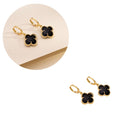 Brinco Argola Click Trevo | Banhado em Ouro 18k