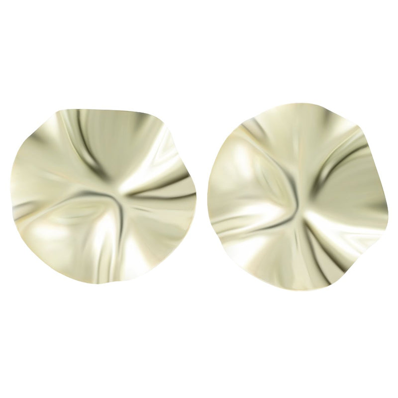 Brinco Redondo Orgânico Elegante Banhado a Ouro 18k | Juliana Colabono