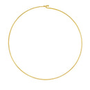 Colar Aro Liso com Fecho | Banhado em Ouro 18k