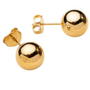 Brinco Bola Lisa Grande | Banhado em Ouro 18k