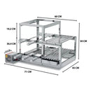 Churrasqueira Conjugada 3 Andares 5 Espetos Inox | Artinox