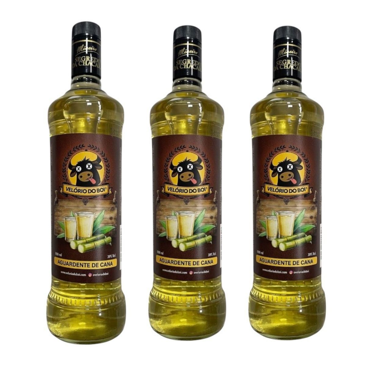 Kit Dorna para Cachaça 3L + 3x Cachaça Mineira de Cana 900ml | Velório do Boi