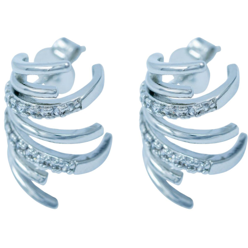 Brinco com Zircônias | Banhado em Ouro 18k