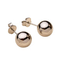 Brinco Bola Lisa Grande | Banhado em Ouro 18k