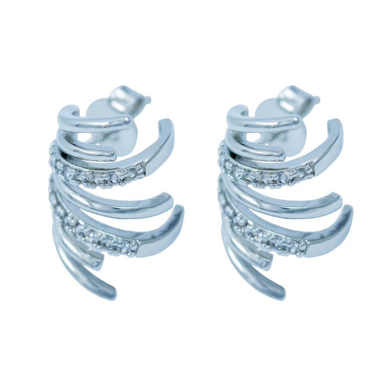 Brinco com Zircônias | Banhado em Ouro 18k